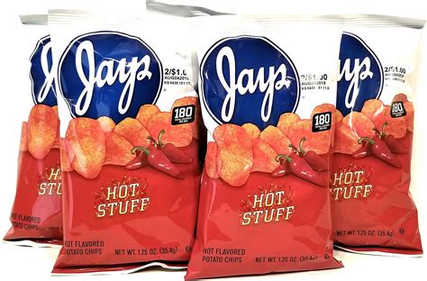 Amazon Jay S Hot Stuff 5 Pack 1 25 Oz Hot Flavored Potato Chips