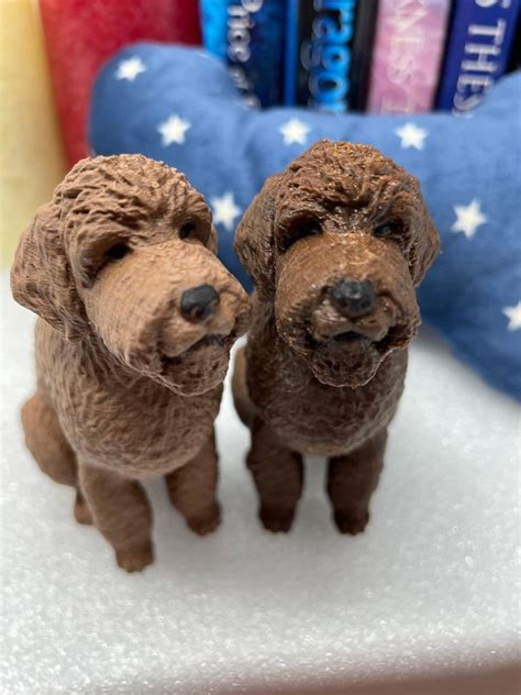 Golden Doodle Custom Painted 3d Printed Figurine Share Photos Etsy Uk