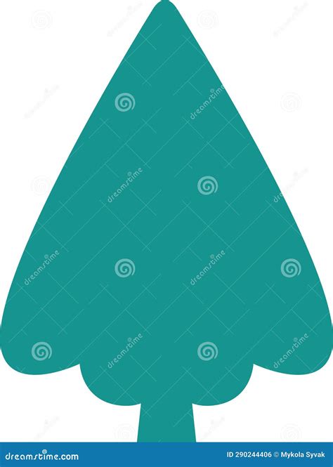 Tree Plant Silhouette Stock Vector Illustration Of Silhouette 290244406