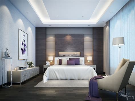 Contemporary Bedroom Interior design on Behance | Interior design bedroom, Ceiling design ...