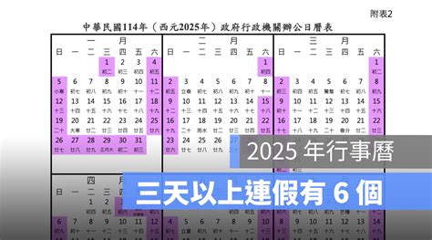 2025 年行事曆出爐！過年有 9 天、三天以上連假有 6 個（114年） 蘋果仁 果仁 Iphoneios好物推薦科技媒體