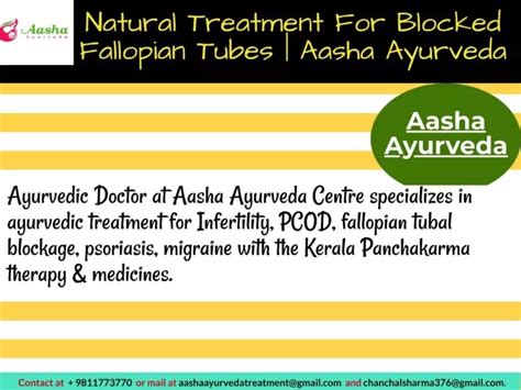 Ppt Natural Treatment For Blocked Fallopian Tubes Aasha Ayurveda