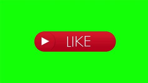 Youtube Like Button Green Screen Animation The Stock Footage Club