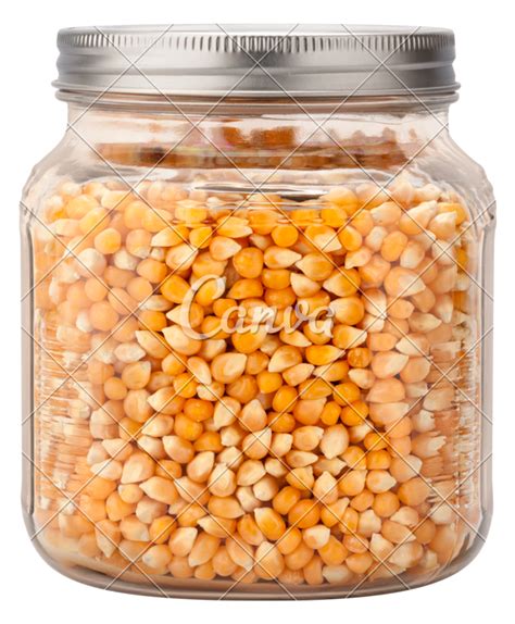 Uncooked Popcorn In A Glass Jar Photos By Canva