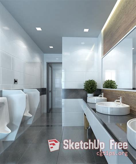 1594 Bathroom Sketchup Model Free Download