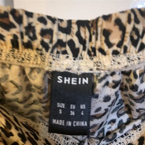 Shein Leopard Print Flares Size Small Brand New Depop