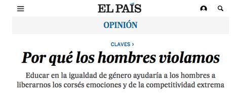 El País Indignación en las redes Perspectiva femenina