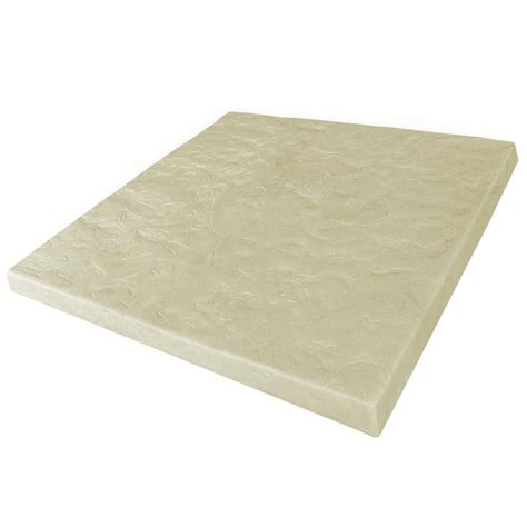 Emsco 24 In X 24 In High Density Plastic Natural Sandstone Textured Patio Paver Pad Tile 2191 1