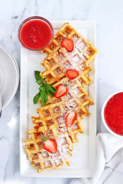 Homemade Strawberry Waffles Kenneth Temple