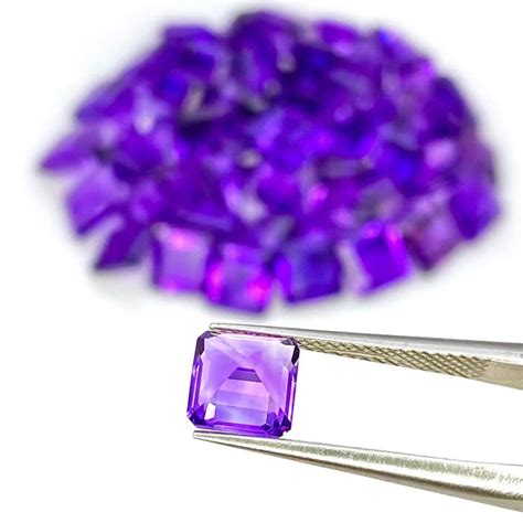 African Amethyst 6mm Step Cut Octagon AA Grade Gemstones Parcel 151126