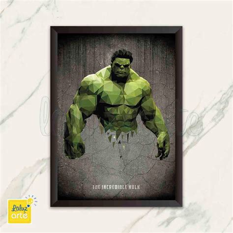 Quadro Hulk Loja Laluz E Arte Elo Produtos Especiais