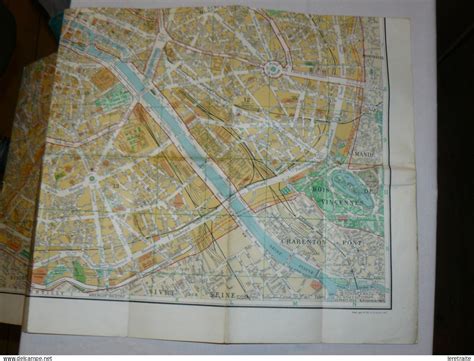 Europe - Plan de Paris, Taride, en cinq couleurs. 1965.