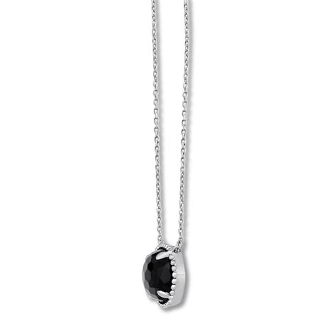 Black Onyx Necklace Sterling Silver Kay