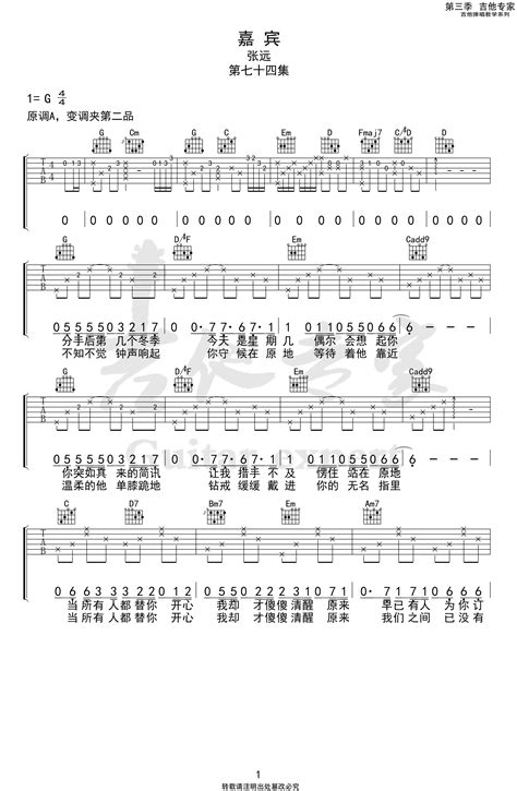 理想吉他谱 G调原版 小磊吉他编配 赵雷 吉他谱 吉他弹唱六线谱 指弹吉他谱 吉他教学视频 民谣吉他网