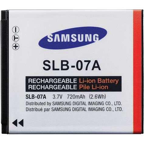 Samsung Slb 07 37v 720mah Lithium Ion Battery Ea Slb07aep Bandh