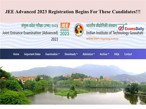 Jee Advanced 2023 Registration Begins For These Candidates Get The