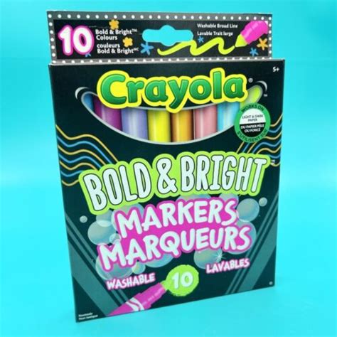 Crayola Bold And Bright Broad Line Markers 10 Pack Create Art Studio