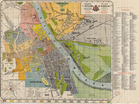 Plany i mapy Warszawy Warszawa zdjęcia