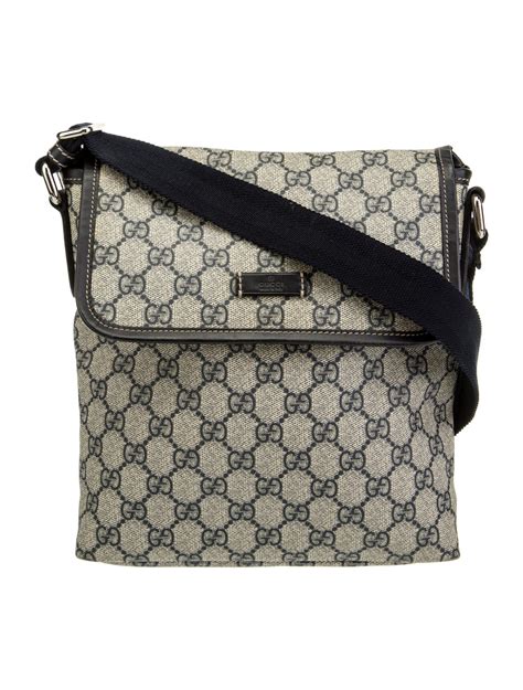 Gucci Gg Supreme Flap Messenger Bag Neutrals Crossbody Bags Handbags