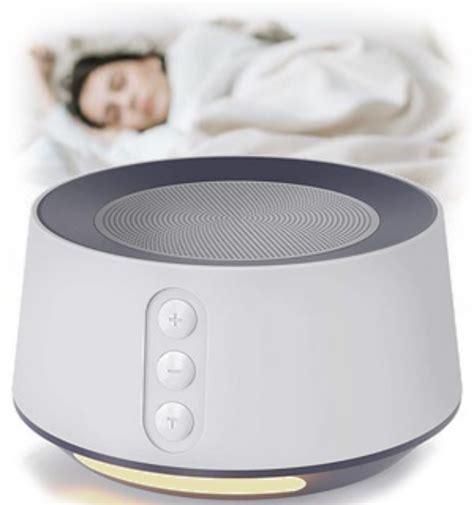 White Noise Sleep Sound Machine With Night Light Pulsetv