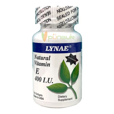 Lynae Natural Vitamin E I U Softgels Line Shopping