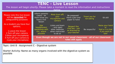 Btec Level 3 Applied Science Unit 8 C Digestive System Teaching Resources