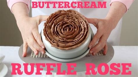 Buttercream Ruffle Rose Tutorial Movita Beaucoup