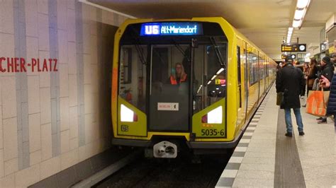 U Bahn Berlin Mitfahrt Im H01 Auf Der U6 Von Kurt Schumacher Platz Bis