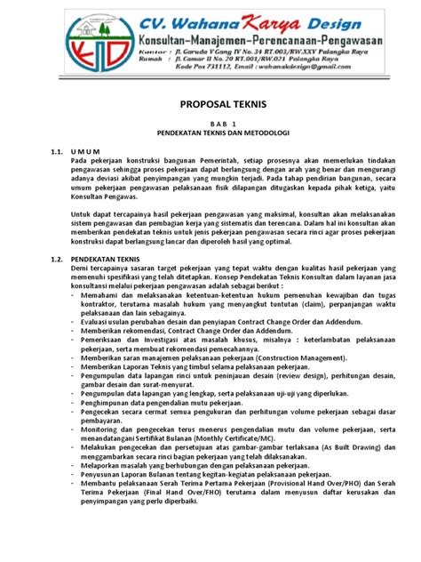 Proposal Teknis Pdf