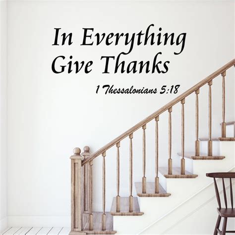 In Everything Give Thanks Wall Decal