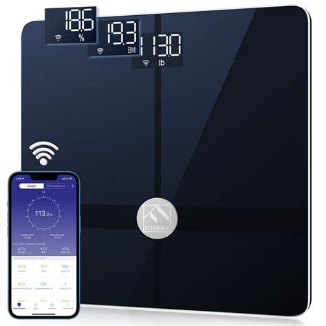 FITINDEX Báscula Wi Fi para peso corporal báscula de grasa corporal