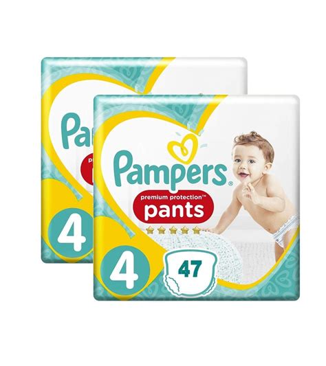 Premium Protection Pampers Pants Size 4 9 15 Kg Nappies Pack Of 2 X 47