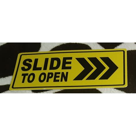 Slide Right To Open Door Signs Pvc Type Shopee Philippines