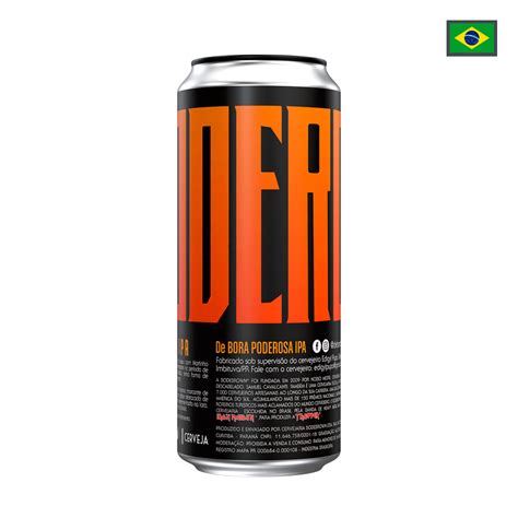 Cerveja Brasileira Bodebrown De Bora Poderosa IPA 473ml Nono Bier