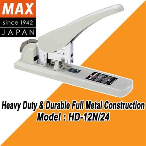 Ready Stock Max Heavy Duty Stapler Hd N Up To Sheets