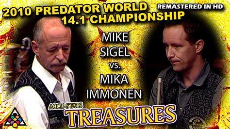 Mike Sigel Vs Mika Immonen Predator World Championship