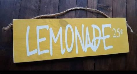 Fresh Squeezed Lemonade Sign Lemonade Stand Sign Farmhouse Etsy