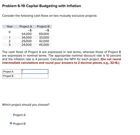 Problem 6-19 ﻿Capital Budgeting with | Chegg.com 