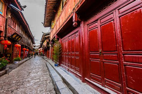 The Narrow Winding Cobblestone Streets Of Dayan The Old Town Which