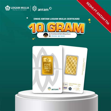 Jual Emas Antam Logam Mulia Certicard Gr With Out Box Di Seller