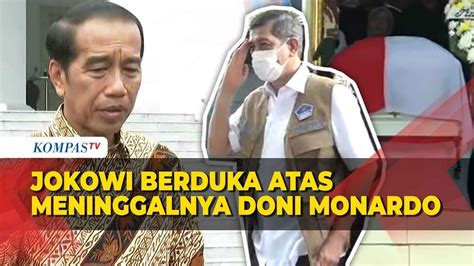 Presiden Jokowi Berduka Atas Meninggalnya Mantan Kepala Bnpb Doni