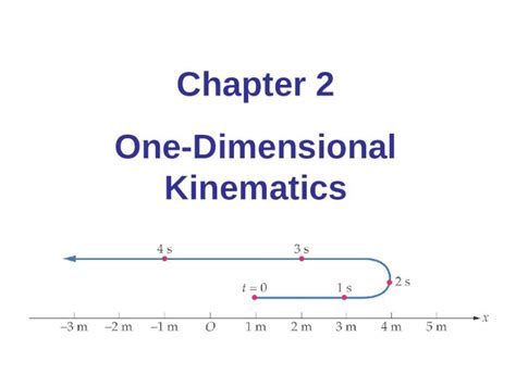 Ppt Chapter 2 One Dimensional Kinematics Units Of Chapter 2 Position Distance And