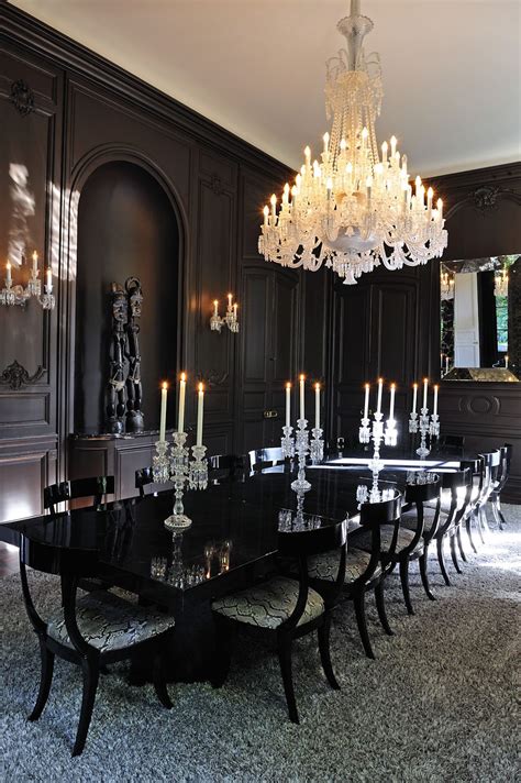 Lenny Kravitz In Paris Elegant Dining Room Luxury Dining Room Black