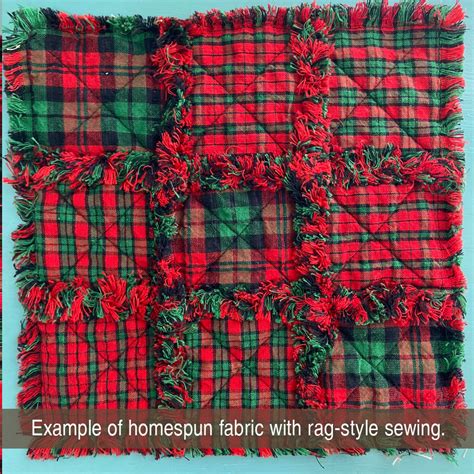 Traditional Christmas Tartan 4 Homespun Cotton Fabric Jubilee Fabric