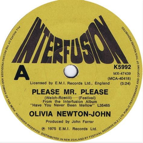 Olivia Newton-John - Please Mr. Please (1975, Vinyl) | Discogs