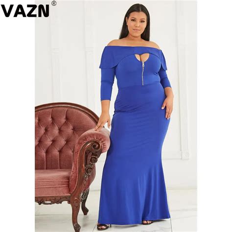 VAZN Vestido Largo De Sirena Para Mujer Prenda Sexy De Gama Alta Con