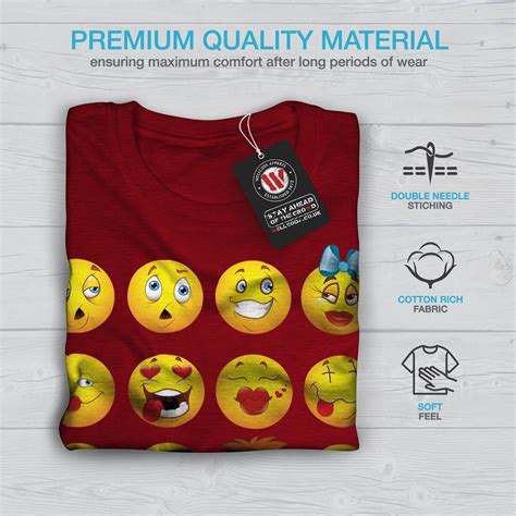 Wellcoda Emoticon Cool Joke Funny Mens T Shirt Love Graphic Design Printed Tee Ebay