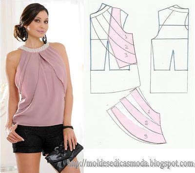 Moldes Moda por Medida TRANSFORMAÇÃO DE BLUSAS Patrones de blusa