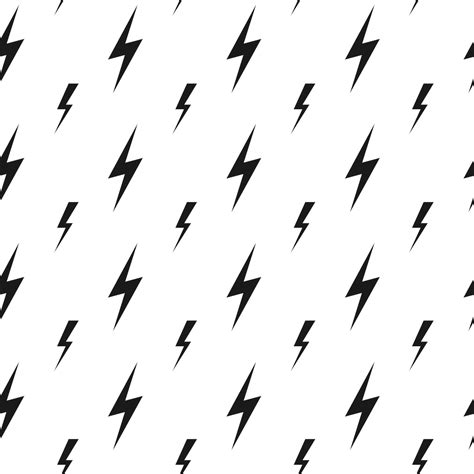 Lightning Bolts Thunderbolts Vector Seamless Pattern Gomo Health