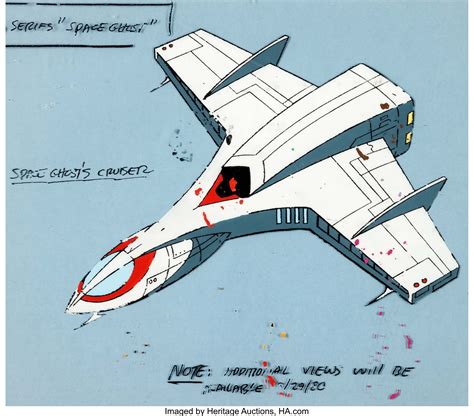 Space Stars Space Ghosts Phantom Cruiser Color Model Cel Lot 13156